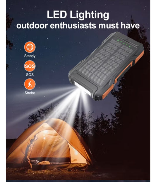 Solar power bank HAND CRANK